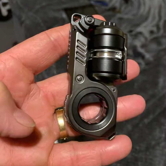EDC Фіджет іграшка магнітна механічна кінетична Кібер-ядро Fidget Toy антістрес для офісу клацалка (сірий)