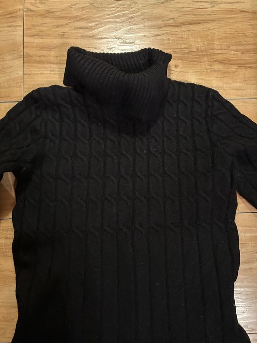 Wełniana długa sukienka ciepła