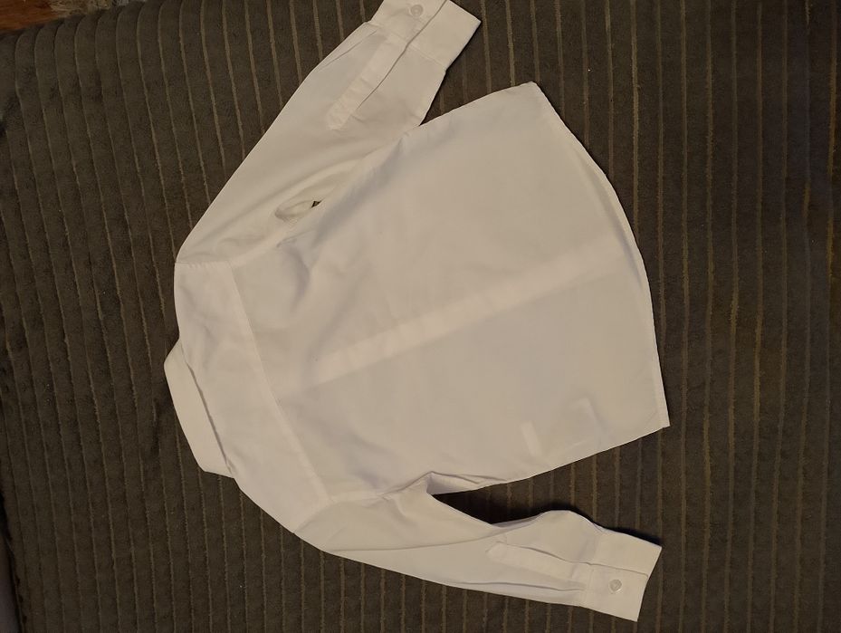 Koszula biała H&M 92 chłopiec długi rękaw easy iron +koszulka Reserved