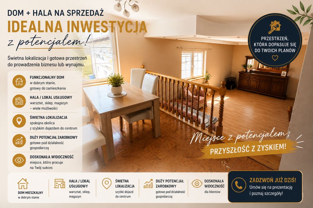 Sprzedam Dom z halą Rybnik