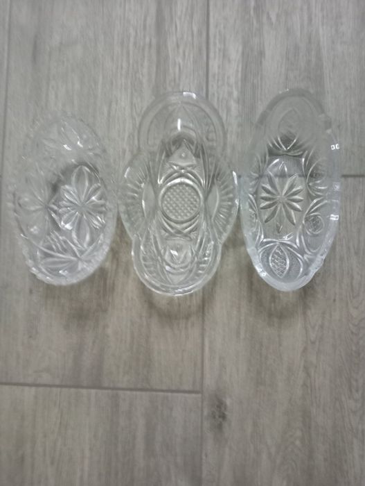 Хрустальная ладья, ваза, конфетница, салатница