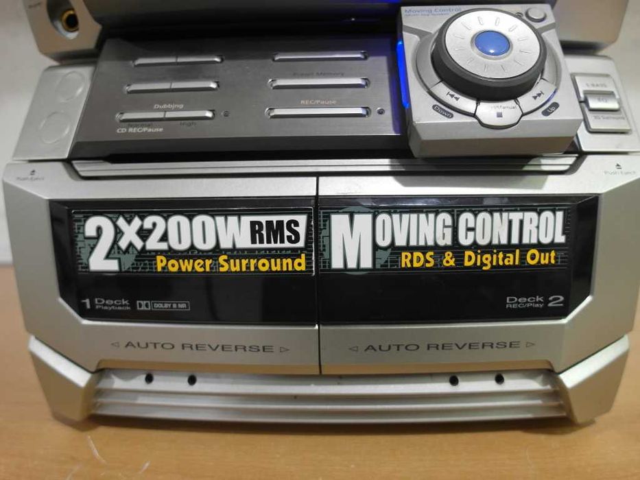 Aparelhagem CD + Cassetes Samsung MAX-N75 2x200 W
