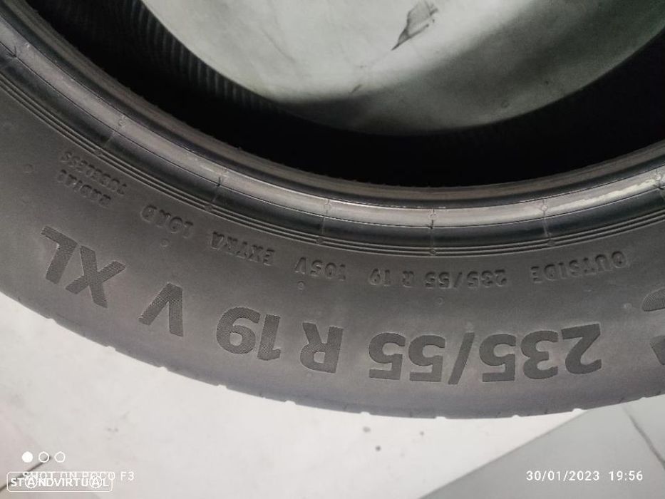 2 pneus como novos 235-55r19 continental - oferta dos portes