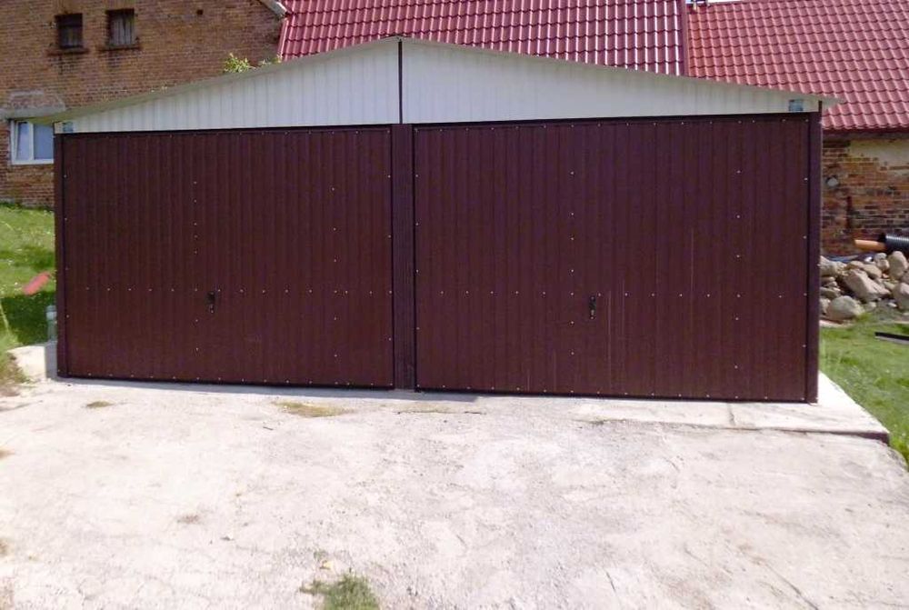 Garaż blaszany 6x6 ocynk
