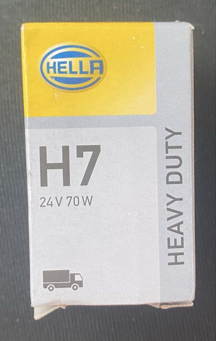 Лампочки ближнього та дальнього освітлення авто! Hella H7 24V 70W