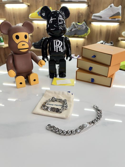 Браслет LOUIS VUITTON monogram logo Silver Color