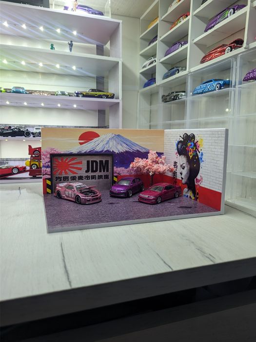 Діорама масштабу 1:64 у стилі японського автоспорту JDM.