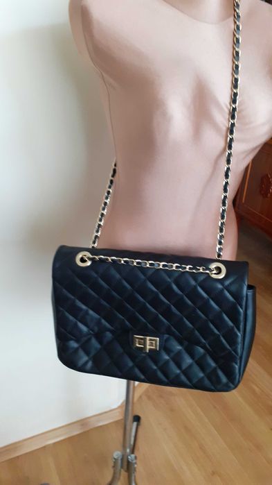 Torebka skóra naturalna model jumbo