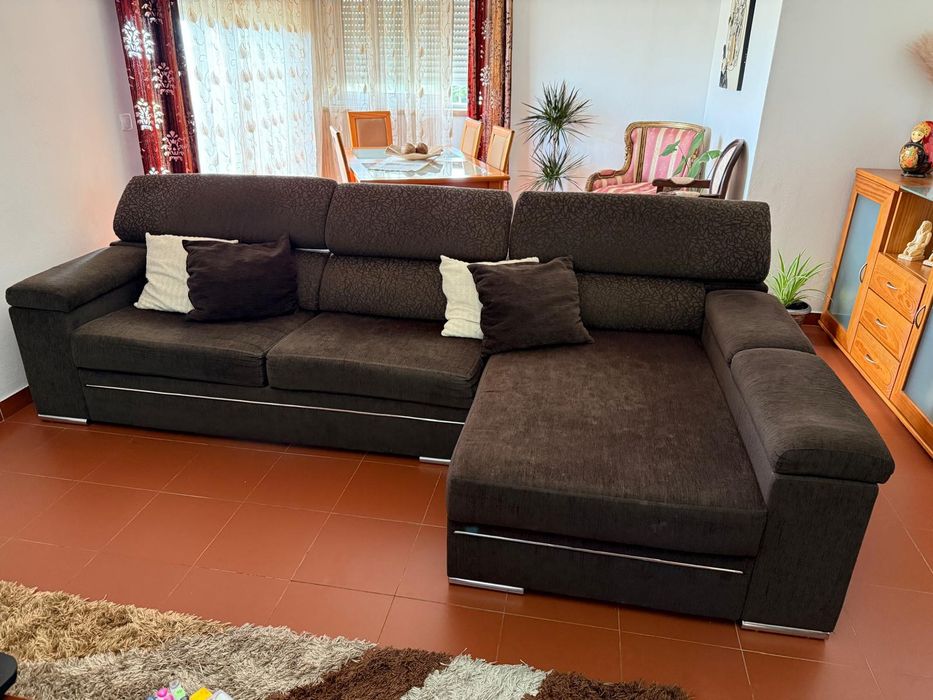 Sofá Chaise Longe com Arrumação