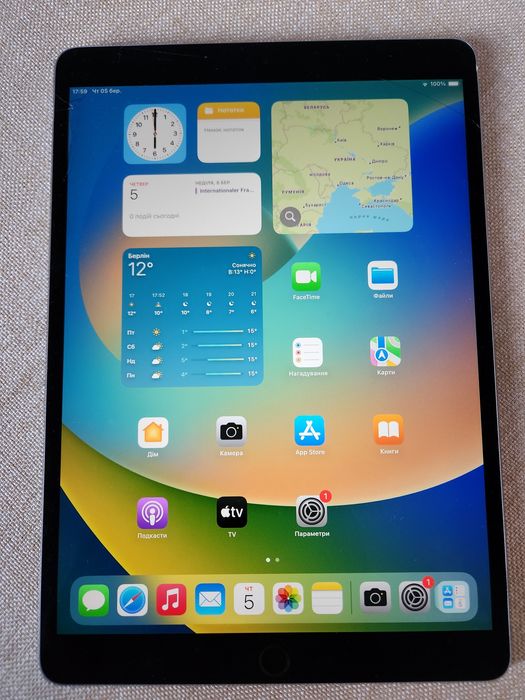 Планшет apple ipad PRO 10.5  64gb A1709_WiFi+LTE_ дисплей 120 Гц