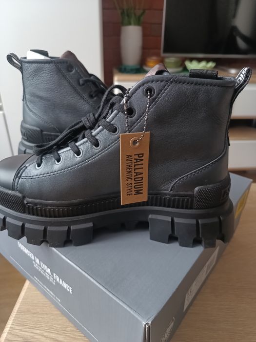 Skórzane Palladium Revolt Hi Metal r 39