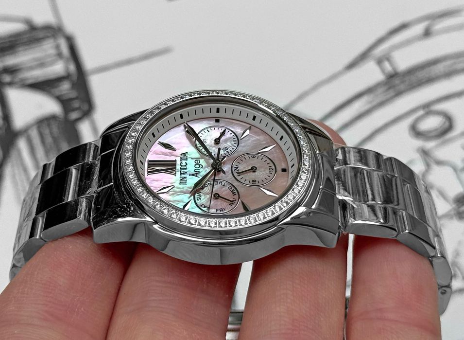 Годинник жіночий Invicta Angel 28687 Mother of Pearl 38 mm. WR 50 MT