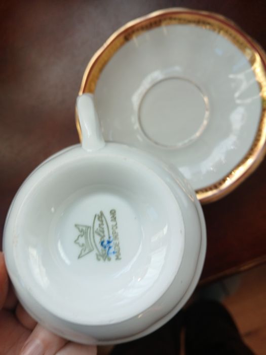 Karolina PRL duo filiżanka ze spodkiem