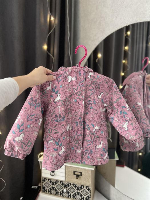 Весняна куртка на дівчинку, демісезонна водовідштовхуюча куртка, осінн