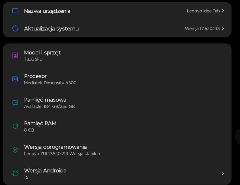 Lenovo Idea Tab 256 GB