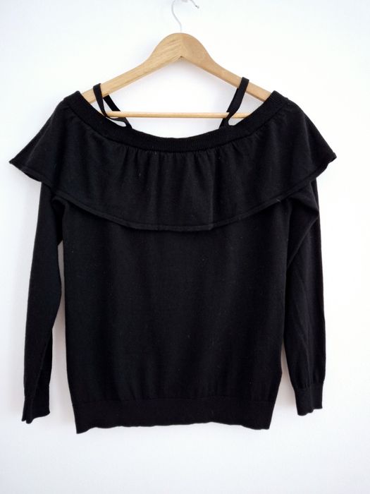 Little Remix sweter 100% wełna merino premium odkryte ramiona