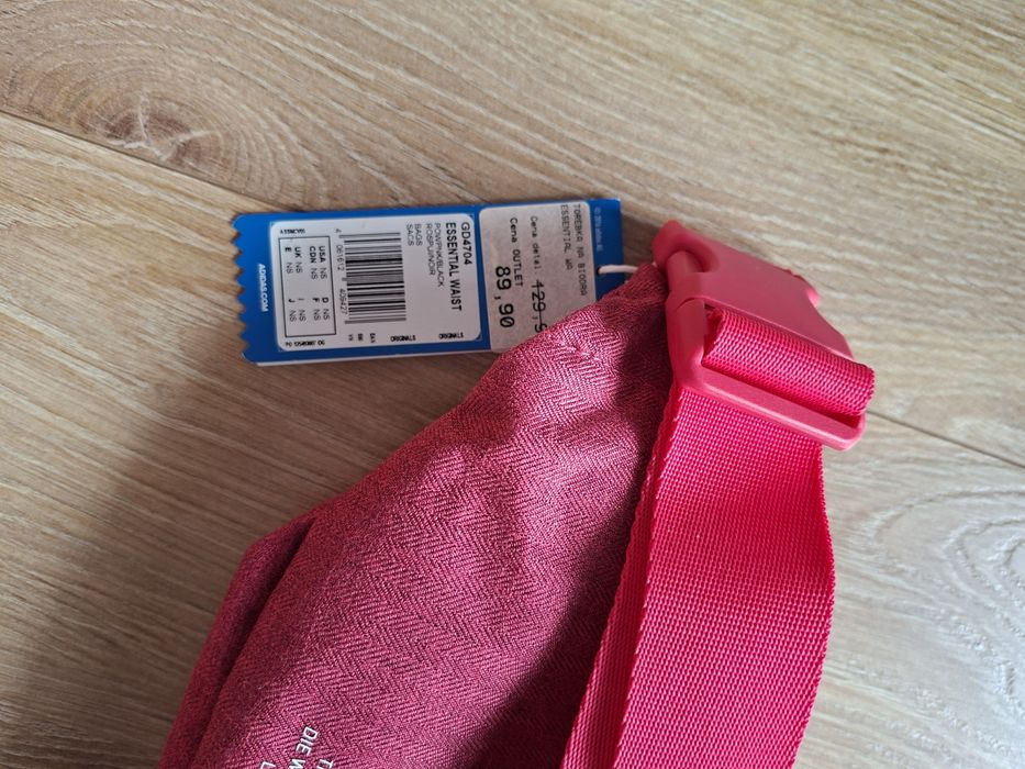 Saszetka, nerka, torebka Adidas, różowa