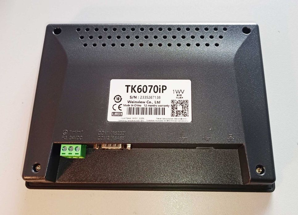 Панель оператора 7" HMI  WEINVIEW TK6070IP
