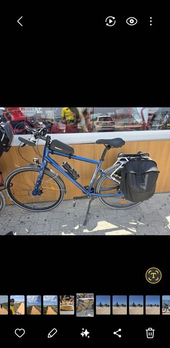 bicicleta viagem RIVERSIDE TOURING 520, Azul, nova 1 mês.