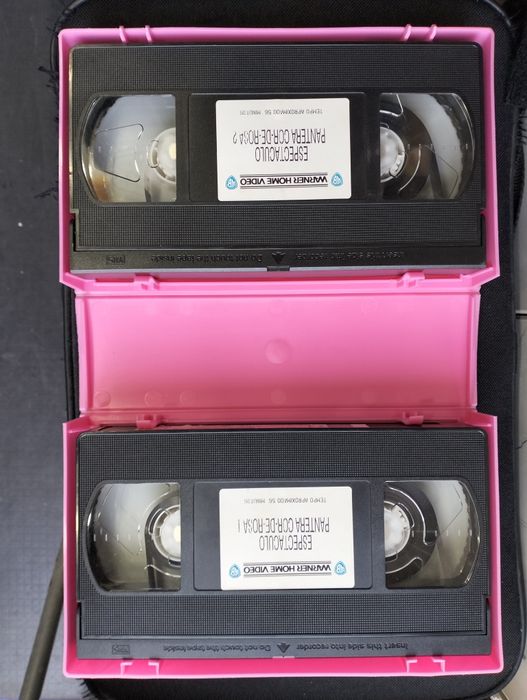 2 cassetes video VHS originais da Pantera cor de Rosa 1999