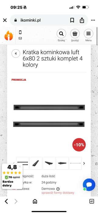 Kratka wentylacyjna kiminek