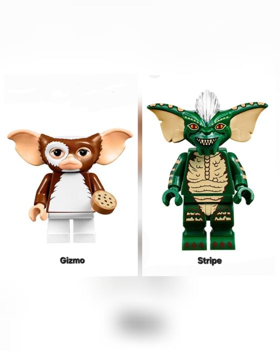 Nowe klocki figurki Gizmo i Stripe Gremliny kompatybilne z Lego figurka Gizmo Stripe Gremlin