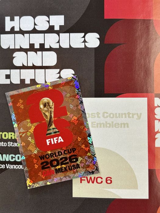 Cromos PANINI FIFA World Cup 2026 – FWC 1 a FWC 8