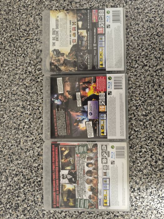 Conjunto de 3 jogos PlayStation 3+5 CDs danificados