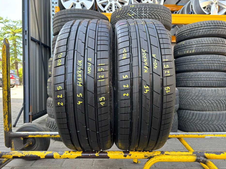 2X OPONY LETNIE 225/45R19 96W Hankook Ventus S1 EVO3 RANT OCHRONNY 7.8MM 2025R NOWE!