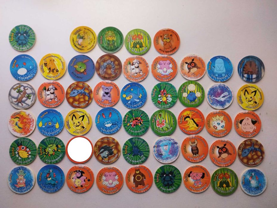 Pokémon Tazos, 2, 3, Stickers, Attack, League, NOX, Caderneta Tazos3