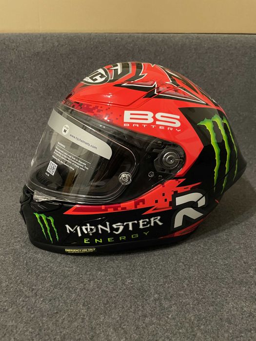 Kask integralny HJC RPHA1 QUARTARARO BLACK/RED czarny czerwony roz. M