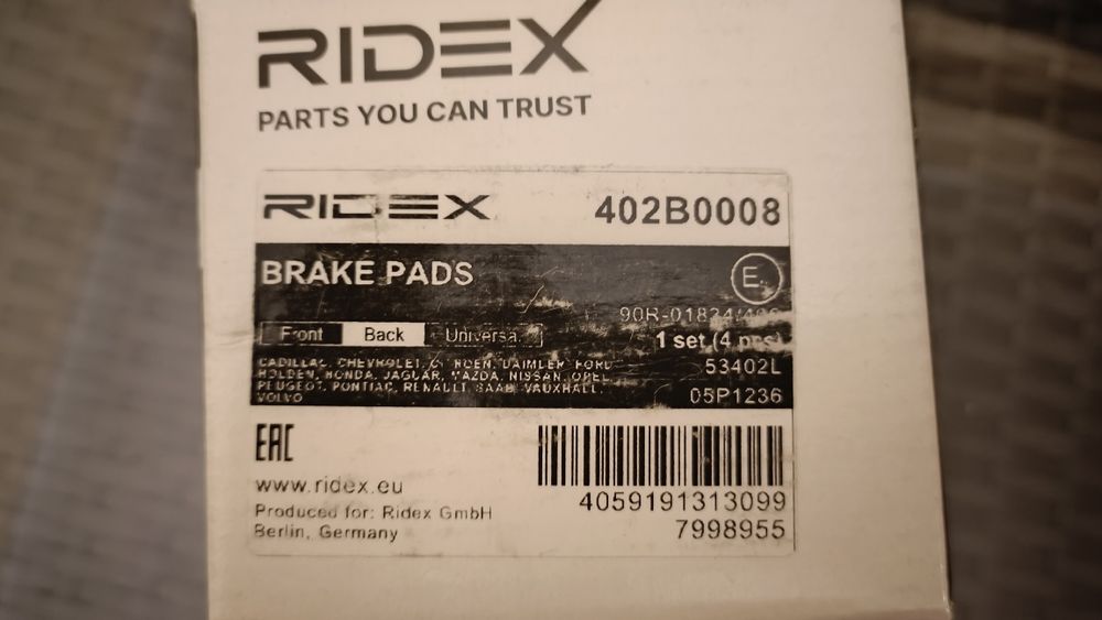 Novo-Pastilhas de travão para Citroen Ford Renault Mazda Opel Peugeot