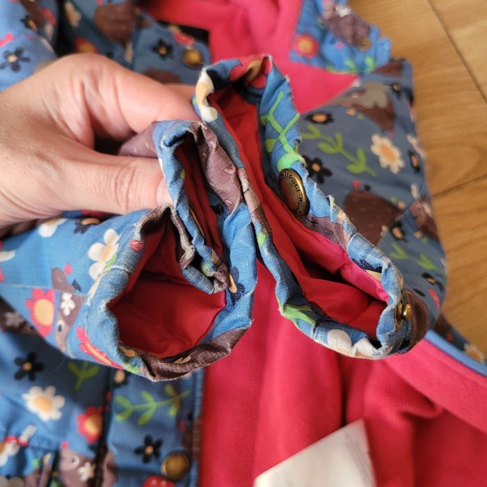 Демісезонна куртка Frugi на флісі, р. 90-98 (2-3 роки), з їжачками