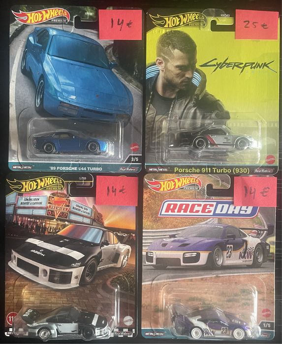 Hot wheels real rider Alfa Romeo Lancia Lamborghini Mercedes Porsche