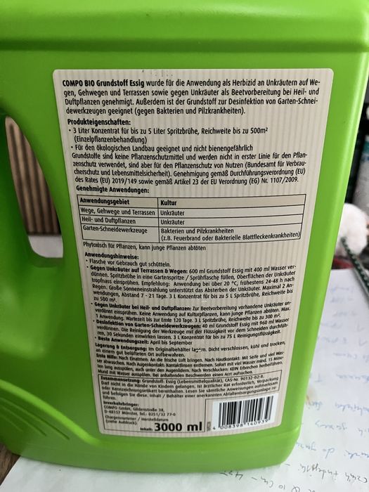 COMPO BIO środek na chwasty 3 l – naturalny koncentrat premium