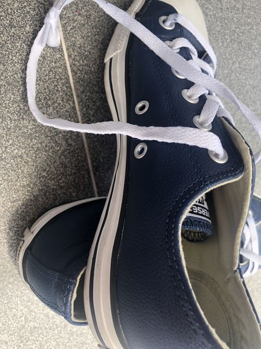 Sapatilhas All Star azuis em pele