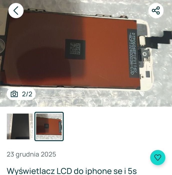 Wyświetlacz lcd iphone se lub 5s