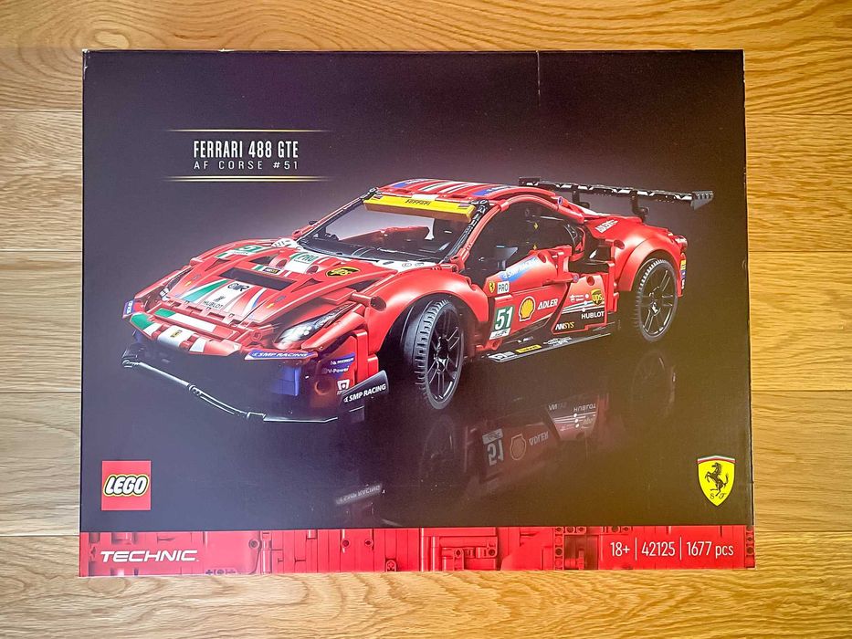 Lego 42125: Technic Ferrari 488 GTE 'AF Corse #51' (novo e selado)