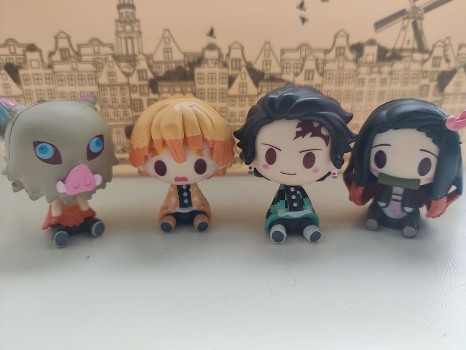 Чиби фигурки набор аниме Клинок, рассекающий демонов