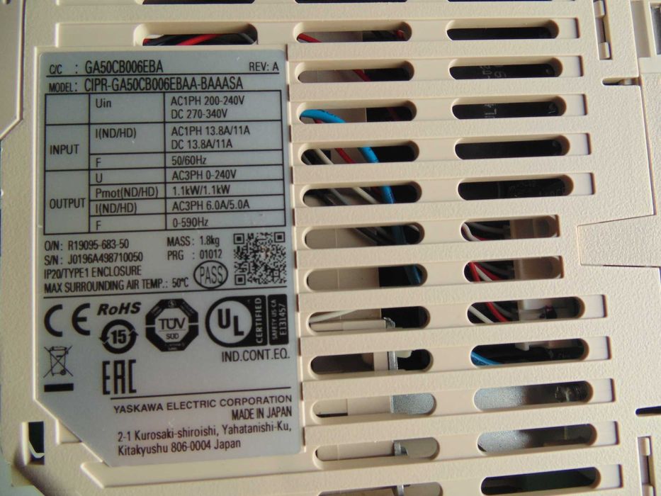 Falownik Yaskawa CIPR - GA50CB006EBAA - BAAASA Made In Japan