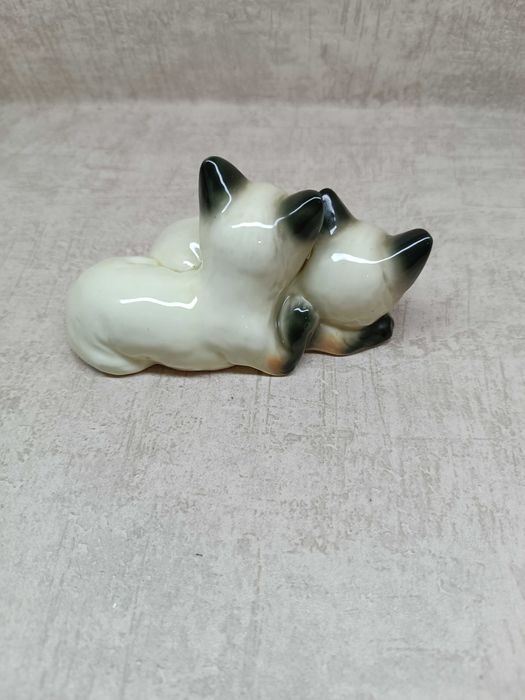 Beswick Figurka Dwa Koty Syjamskie