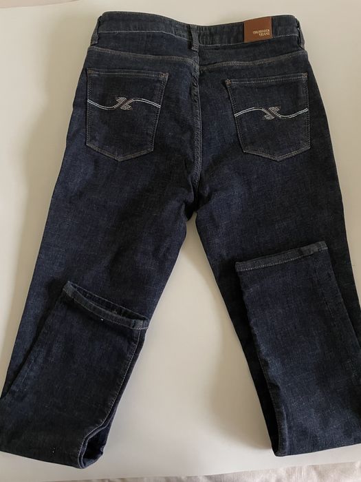 Calças de ganga azul trussardi