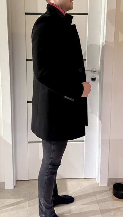 Płaszcz wełniany męski Franco Feruzzi Leger