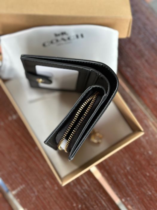 Гаманець жіночий Coach шкіряний snap wallet | женский кошелек коач Coach