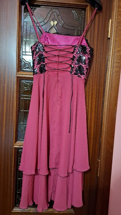 Vestido de gala rosa