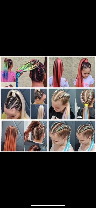 Włosy syntetyczne warkocze kitki