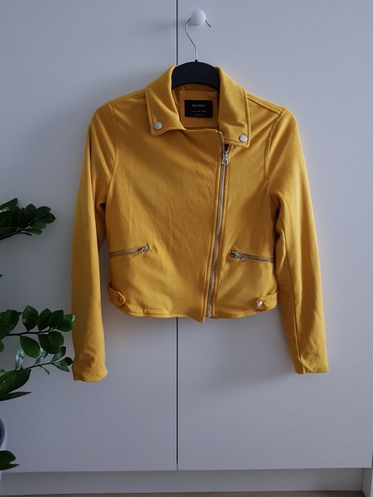 Kurtka ramoneska zamszowa bershka rozm.s