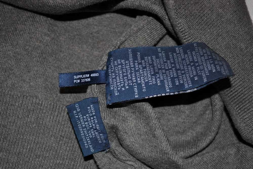 RALPH LAUREN XL Tall męski cienki sweter w serek i7v