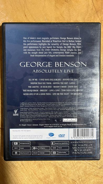 George Benson Absolutely live DVD