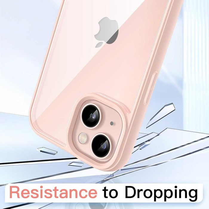 Etui na tył plecki iPhone 13 6,1" osłona bumper jasny różowy matowy
